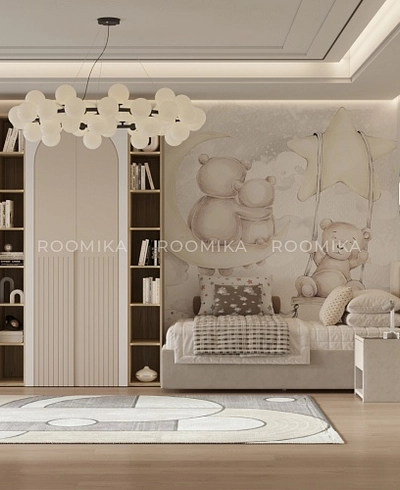 Лацио детская фрезерованные фасады в эмали 10