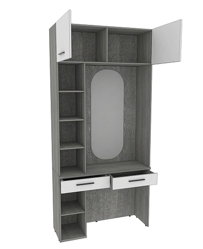 Столик туалетный с антресолью и стеллажом LG415