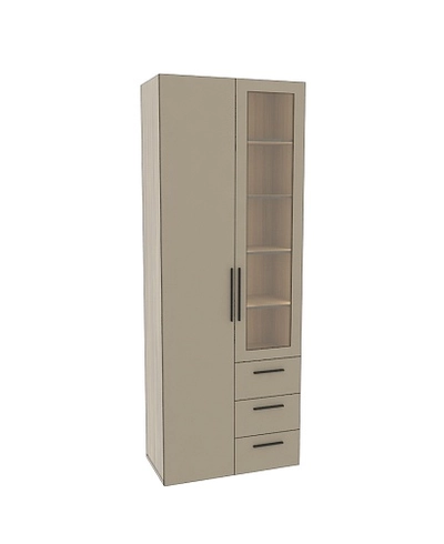 Шкаф комбинированный со стеклом с подсветкой L215S L/R