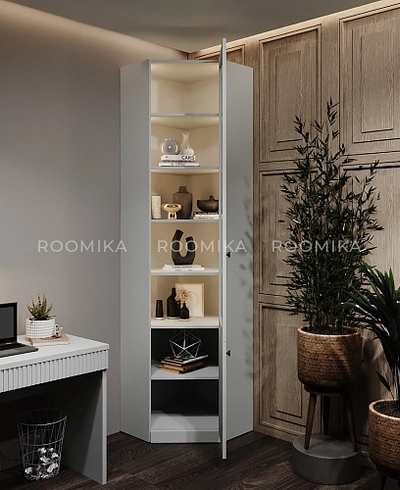 Шкаф угловой книжный A247