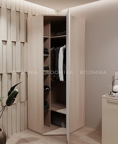 Шкаф угловой разностронний со вставкой, фасады МДФ CG-218.1 L/R