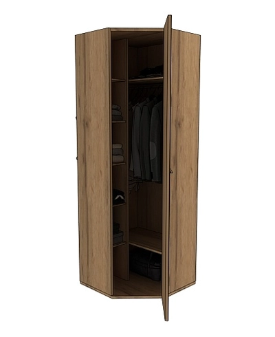 Шкаф угловой равносторонний C-218 L/R