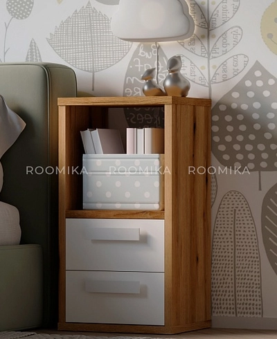 Cтеллаж сквозной книжный  с ящиками E802