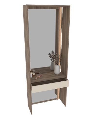 Ниша с ящиком, зеркалом для прихожей с подсветкой R270.40