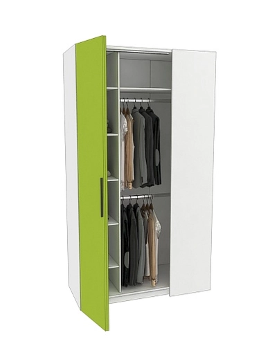 Шкаф со складными дверьми и фальш панелью L206 L/R