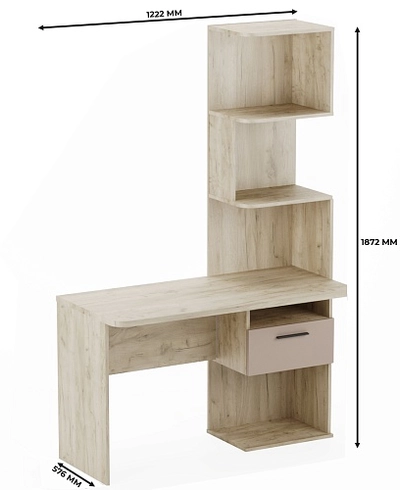 Рабочий стол со встроенным стеллажом HOF420