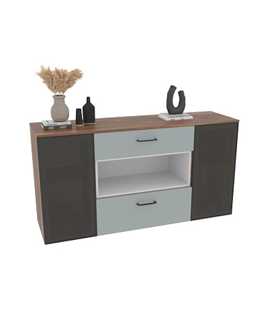 Комод с стеклом и нишей с подсветкой R712.1