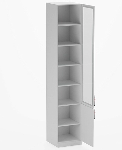 Шкаф книжный со стеклом двухдверный A222S