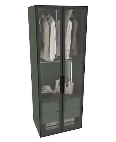 Шкаф для спальни с двумя ящиками с подсветкой R210.60-6