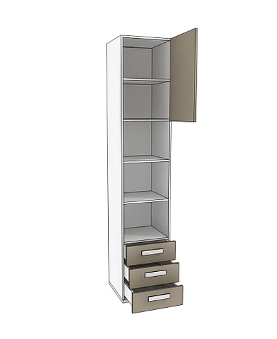 Стеллаж книжный с ящиками E223