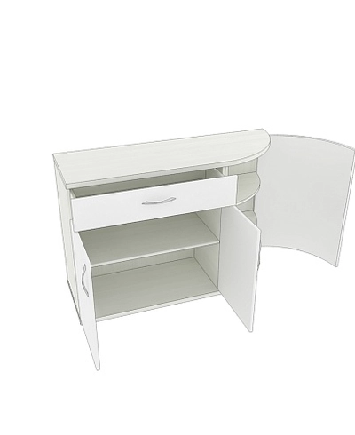 Тумба 3-х дверная с ящиком P874 L/R