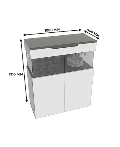Винный шкаф, фасады в эмали LE-200