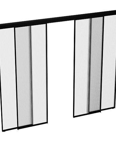 Раздвижная перегородка для кухни, стекло Мору GRACE 3