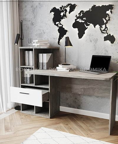 Рабочий стол со встроенным стеллажом HOF421