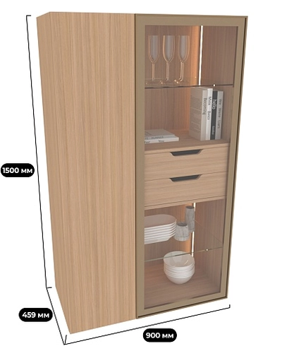 Шкаф с подсветкой R256