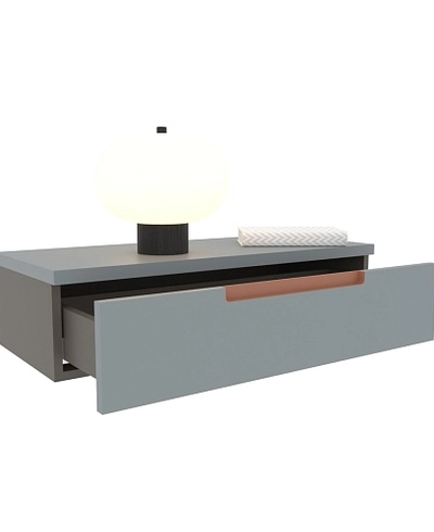 Тумба  навесная, фасады в эмали LE-514