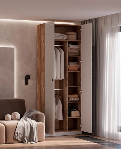 Шкаф двухдверный узкий A210.44-4