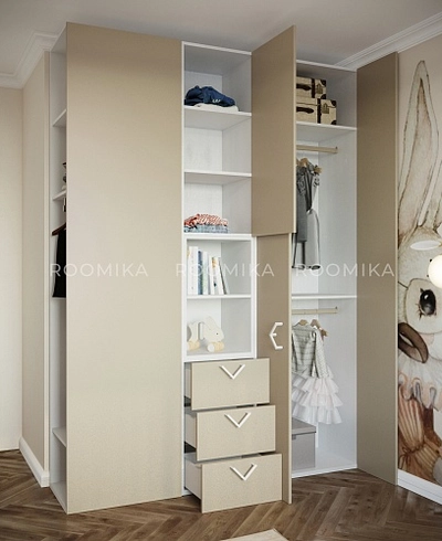 Шкаф двухдверный со штангой L243.60