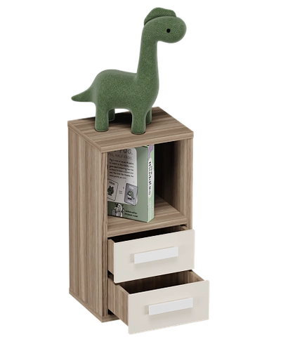 Cтеллаж сквозной книжный  с ящиками E802