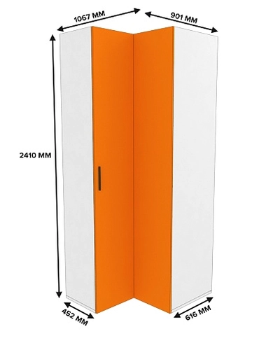 Шкаф угловой L208 L/R