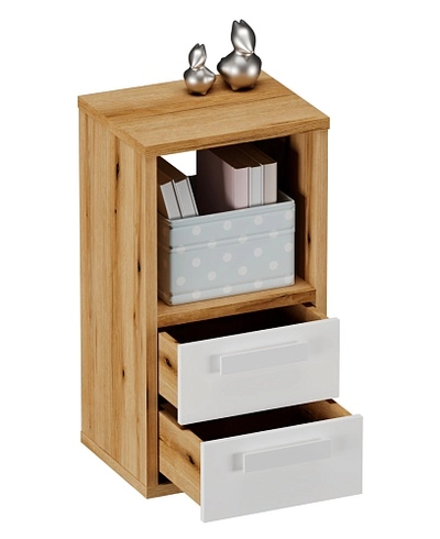 Cтеллаж сквозной книжный  с ящиками E802