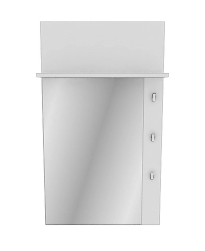 Панель зеркало с полкой и крючками L190 L/R