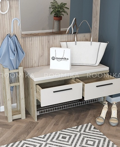 Тумба с 2 ящ. и полкой для обуви L462