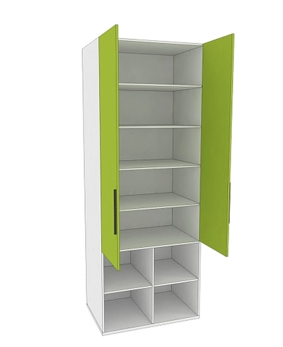 Шкаф двухдверный L217.60-4