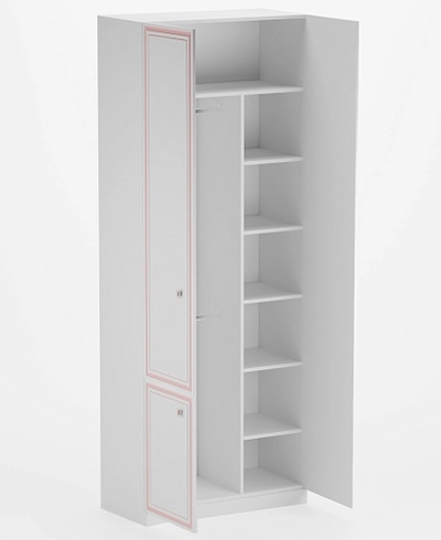 Шкаф двухдверный с перемычкой А210.44-4Р