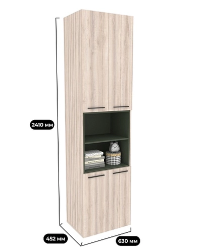 Шкаф книжный с нишей L228.44