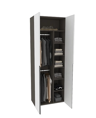 Шкаф 2 дверный, фасады в эмали LE210.44-4