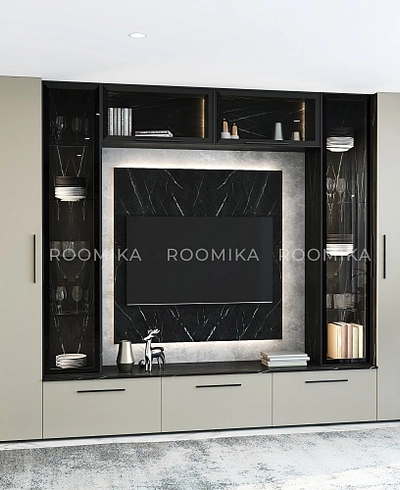 Шкаф навесной стеклянный R331.2