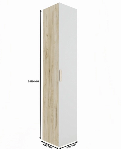 Шкаф однодверный со полками узкий L220.44-4