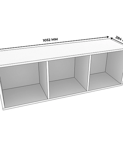 Навесная полка- 3 ниши E303