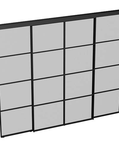 Перегородка для зониования пространства, стекло Сатинато GRACE 19