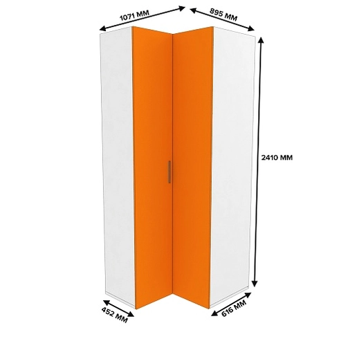 Шкаф угловой L207 L/R