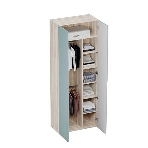 Шкаф 2 дверный, фасады в эмали LE210.44-4