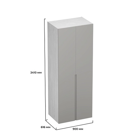 Шкаф 2 дверный, фасады в эмали LE210.60-1