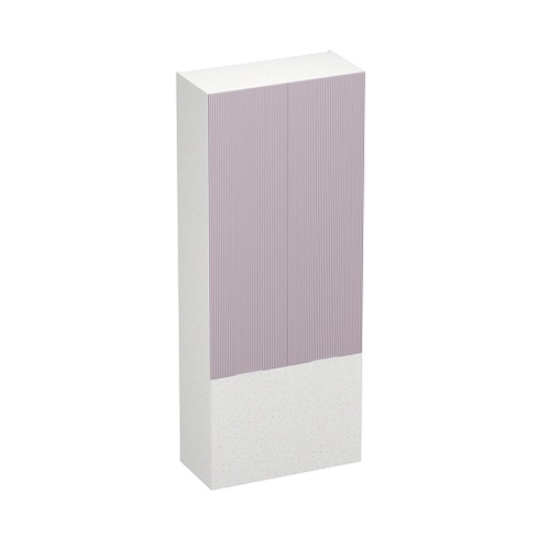 Шкаф двухдверный с фальш-панелью, фрезерованные фасады в эмали LE212.4-90