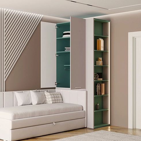 Шкаф двухдверный с фальш стенкой LG212