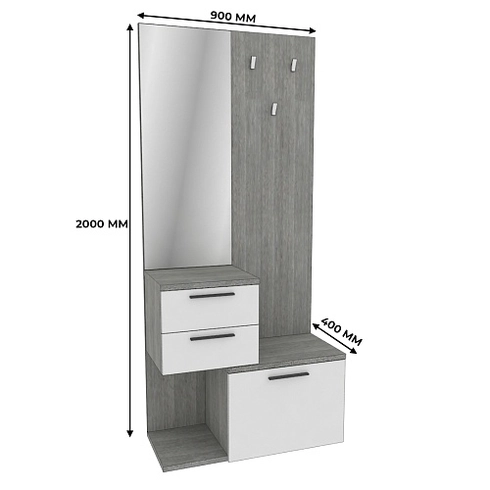 Комплекс панель с зеркалом LG-1000 L/R