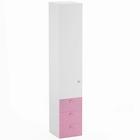 Шкаф однодверный с ящиками, фасады в эмали LE223