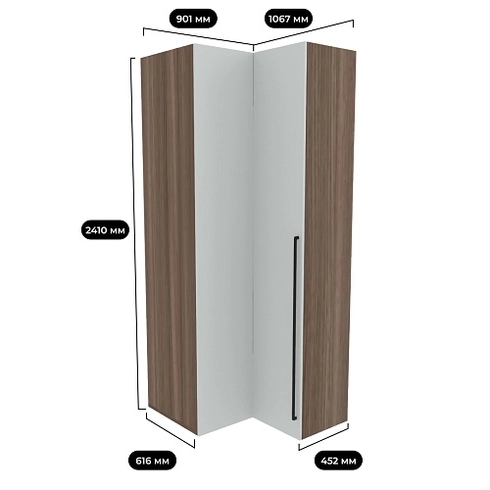 Шкаф угловой L208 L/R