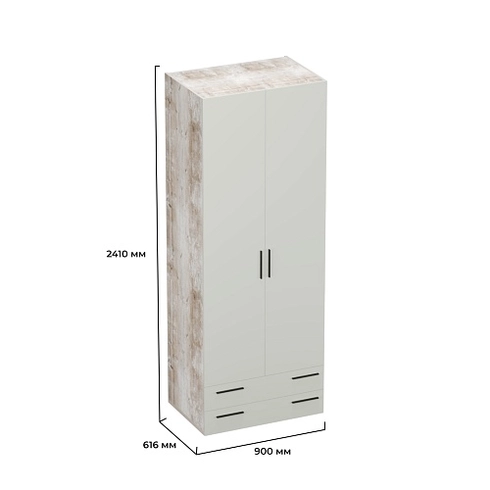 Шкаф двустворчатый с ящиками L211.60