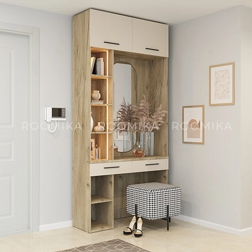 Столик туалетный с антресолью и стеллажом L415