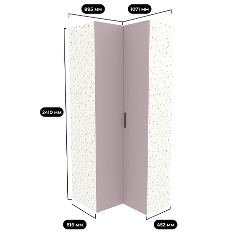 Шкаф угловой L207 L/R