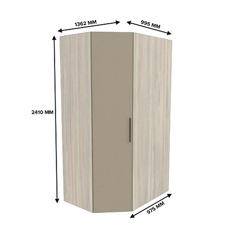 Шкаф угловой с подсветкой L209.60 L/R