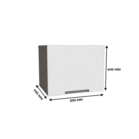 Антресоль узкая, фасады в эмали LE-460.1