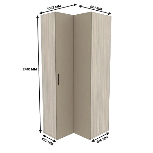 Шкаф угловой L208 L/R