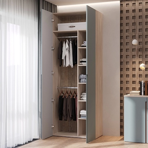 Шкаф 2 дверный, фасады в эмали LE210.44-4